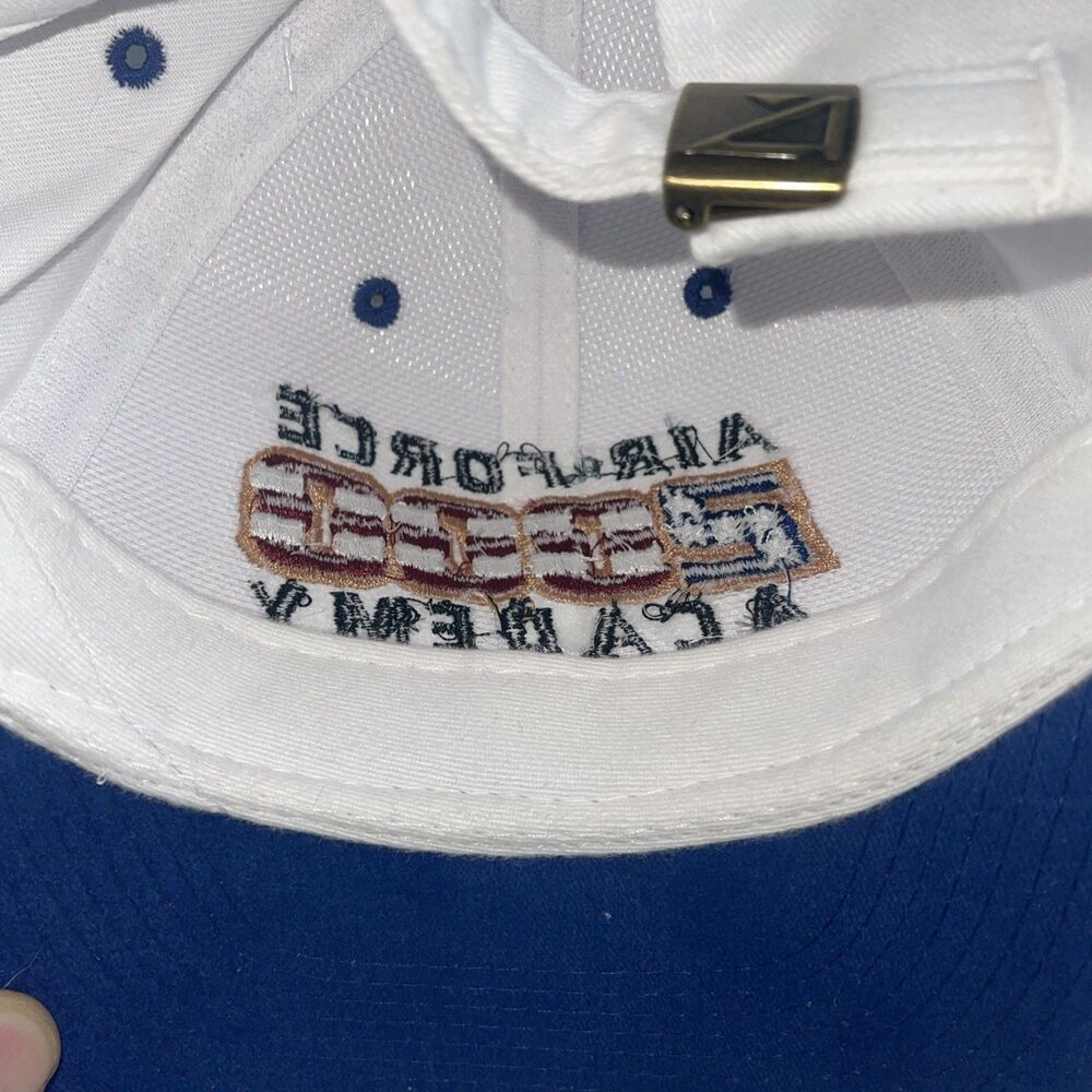VTG Ahead Air Force Academy 2000 Soft Strapback Hat Cap Golf USA Flag NWT - Picture 7 of 8